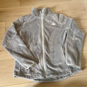 Gray The North Face zip up jacket